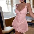 thumbnail image 2 of Jamicy Chemise de Nuit pour Femmes Douce Cadeaux de la Saint-Valentin pour Femmes Robe de Pyjama pour Femmes Chemise en Dentelle Aguichant Chemise de Nuit Robe de Nuit, 2 of 4