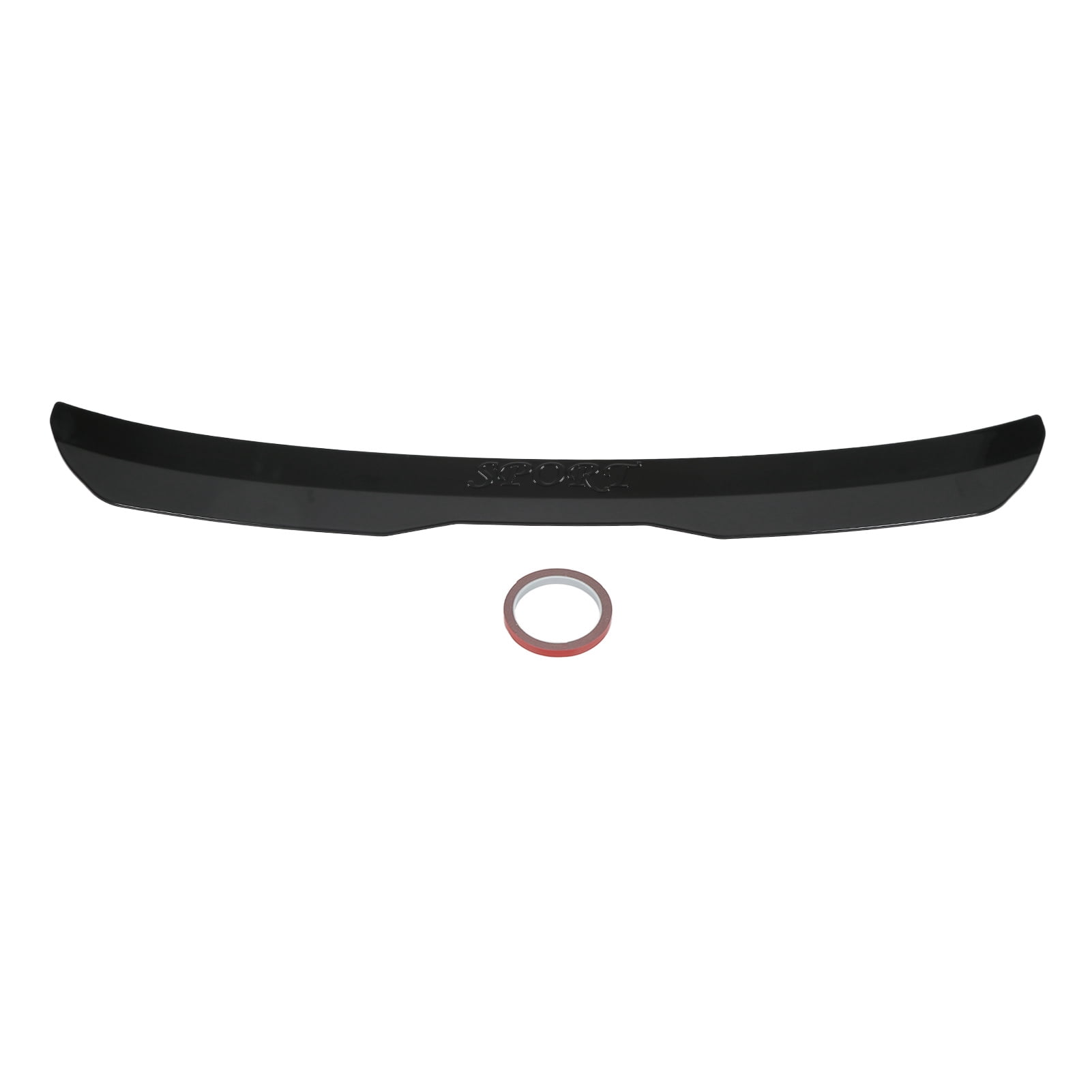 Rear Wing, Universal Anti Scratch Rear Roof Spoiler Colorfast Abrasion Resistant For Car Modification Glossy Black,Carbon Fiber Style