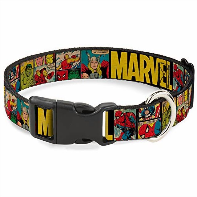 Marvel Rétro Bandes Dessinées Clip Plastique Collier pour Animaux de Compagnie