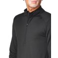 thumbnail image 4 of Hanes Mens Sport X-Temp Performance Quarter-Zip Sweatshirt, 2XL, Black, 4 of 4