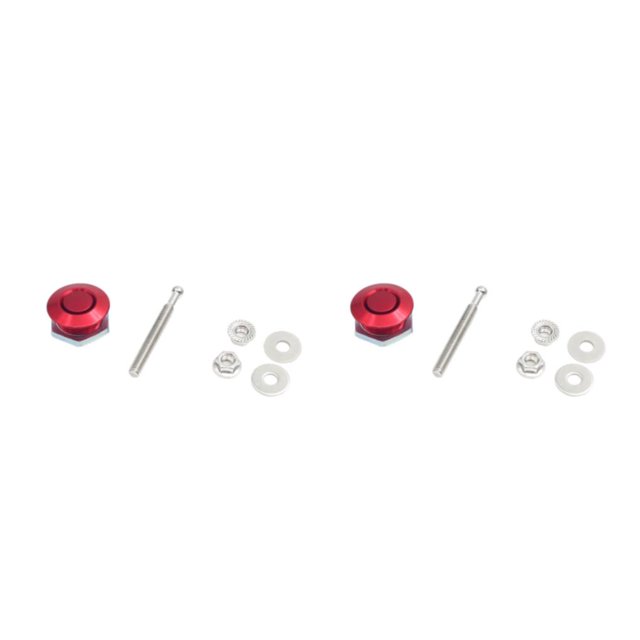 Transemion Car Modification Lightweight And Stylish Hood Lock Multiple Options Available red DP16-25 2Set