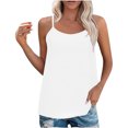 thumbnail image 1 of Yuyuzo Camisoles Débardeurs pour Femmes Sans Manches Hauts de Sortie Encolure Carrée Camis Décontractés Amples T-Shirts Tees, 1 of 7