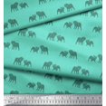 thumbnail image 2 of Soimoi Poly Georgette Fabric Bull Dog Print Fabric by The Yard 42 Inch Wide, 2 of 3