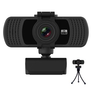 Webcam avec Microphone, Webcam 1080P Complet HD, USB Webcam avec Fixed Focus , Ordinateur, PC, Bureau, pour streaming en direct, Video Call, Conférence, Enseignement en ligne, Jeu