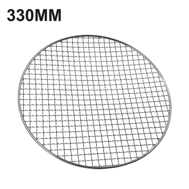 Maille Ronde en Acier Inoxydable Antiadhésive pour Barbecue Coréen Outil de Barbecue au Bacon