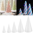 thumbnail image 2 of Foam Cone DIY Multi-use Blank Cake Dummy Christmas Tree Cone Craft Cone for Kids, 2 of 10