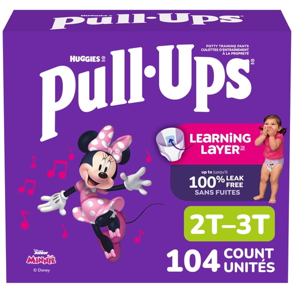Pull-Ups Culottes d'Entraînement à la Propreté pour Filles, Économique, Taille : 2T - 6T