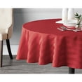 thumbnail image 4 of Hometrends Microfiber Stripe Tablecloth 70" Round, Red, 4 of 6