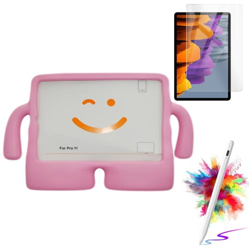 For iPad 9th 8th 7th Generation Case With Screen Protector With Stylus Pen, iPad 10.2 2021/2020/2019 Case, SuperShield 3 in 1 Heavy Duty Stand Cover - Pink3