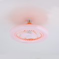 thumbnail image 2 of E27 Ceiling Fan With Lights Enclosed Low Fan Light Ceiling Light With Fan Hidden Fan Delier Gimbal Lamp Three Color Dimming, 2 of 4
