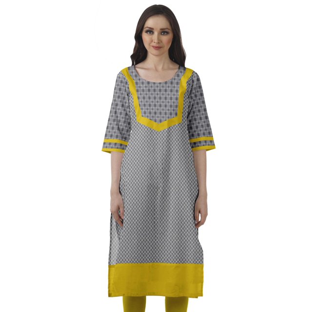 Moomaya Designer Straight Kurti For Women Printed Indian Tunic Top Long Kurta