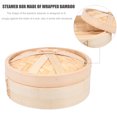 thumbnail image 2 of MasteelfCA 1 Set Handmade Bamboo Steamer Kitchen Food Steamer with Lid Cooking Tool, 2 of 8
