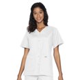 thumbnail image 1 of Landau Essentials Haut d'Uniforme à Boutons-Pression pour Femme, Coupe Classique Décontractée, Col en V, 4 Poches, 1 of 1