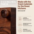 thumbnail image 3 of John Boos B Series Square Wood Cutting Board with Feet, 9" x 9", Walnut, 3 of 7