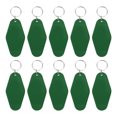 thumbnail image 1 of Unique Bargains Vintage Motel Keychain Blank Hotel Keychains Rhombus Retro Key Tag, Olive Green, 10 Pack, 1 of 7