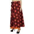 thumbnail image 3 of Phagun Floral Pattern Cotton Boho Hippie Wrap Skirt Single Layer Sarong, 3 of 3