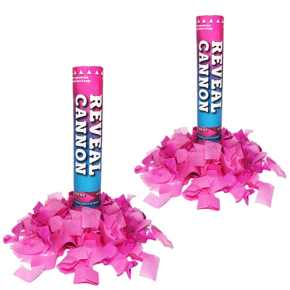 Canon à Confettis pour Révélation de Sexe - Rose