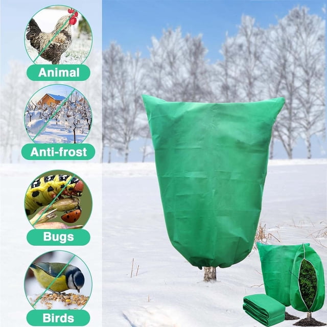 PEONAVET Antifreeze Cover Cover Tree Shrub Protecting Bag Frost Protection Yard Garden Winter