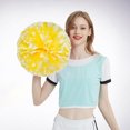 thumbnail image 2 of 2PCS Cheerleaders Handheld Color Flower Sports Activities Performance Cheering Supplies Round High Density Color Strip Lightweight Double Finger Ring Buckle Design Anti Slip Off, 2 of 4