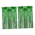 thumbnail image 2 of yuksok 2 Pcs Rideaux à Franges en Aluminium Décoration pour Célébration Fête Scène Performance Vert, 2 of 9