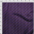 thumbnail image 4 of oneOone Rayon Dark Purple Fabric Kids Craft Projects Decor Fabric Printed By The Yard 56 Inch Wide, 4 of 4