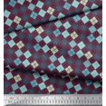 thumbnail image 3 of Soimoi Rayon Fabric Argyle Check Decor Fabric Printed Yard 42 Inch Wide, 3 of 3