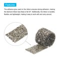 thumbnail image 4 of Unique Bargains 1 Roll 1 Yard Self Adhesive Crystal Rhinestone Diamond Ribbon for Arts & Crafts Project Grey, 4 of 5
