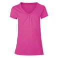 thumbnail image 1 of Hanes Filles Shirred V-Cou Tee, XL, Amarante, 1 of 1