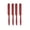 Red, variant on KAKOWELY Silicone Spatula for Baking Use Red Color EnvironmentallyFriendly Durable Lightweight Easy to Clean 4pcs,9.45"X0.98"X0.2"