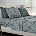thumbnail image 3 of Lux Decor Collection 1800 Thread Count Egyptian Quality Super Soft Wrinkle Free 6 Piece Sheet Set (Full, Grey), 3 of 5