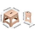 thumbnail image 3 of Uuiauoio Folding Small Stool Small Stool Plastic Foldable Step Stools Non-Slip Surface with Carry Handle Collapsible Stool for Home, Outdoor and Indoor, 3 of 6