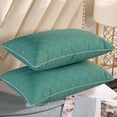 thumbnail image 2 of Ohufall Embroidered Brushed Fabric Pillow Hotel Quality Bed Pillows For Sleeping Home Goods Quilted Solid Color Headrest Core, 2 of 6