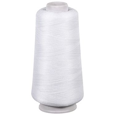 Fil à Coudre en Polyester Durable pour Projets Blanc 3000 Yards