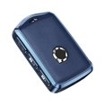 thumbnail image 3 of Aluminium Leather Car Key Fob Case Cover Holder Shell For Volvo S60 S90 XC60 V90, 3 of 10