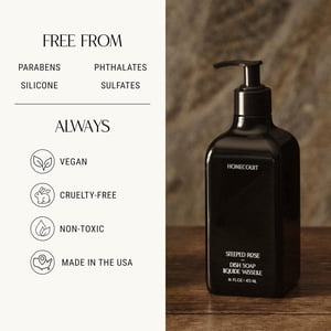 Homecourt Cece Savon de vaisselle, liquide de lavage avec des ingrédients propres, liquide non toxique pour le savon de poisson, sans danger pour les personnes et les animaux - 16 oz, 2.0
