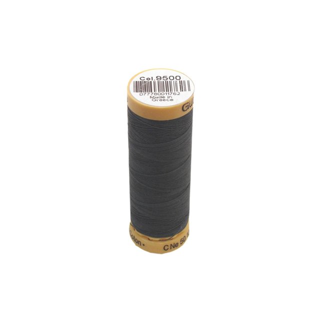 Gutermann Fil à Coudre en Coton Mercerisé 100 % Gris Foncé, 100 Mètres