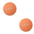 thumbnail image 2 of serony 4pcs Mute Door Rear Wall Crash Waterproof Anti-Collision Wall Crash Waterproof Pad Basketball Style 5cm orange 2Set, 2 of 6