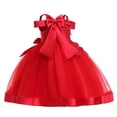 thumbnail image 1 of Robes pour Petite Fille Robe en Tulle Sans Manches à Volants Robe de Printemps pour Filles Robe d'Anniversaire pour Bébé Fille Vêtements d'Été pour Filles 6-7 Ans, 1 of 6