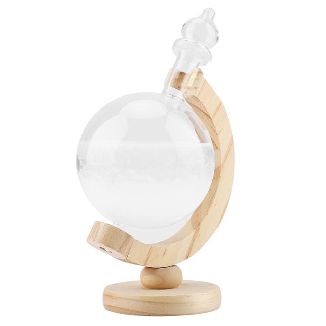 Glass Bottle Desktop Weather Station Weather Predictor, Creative Globe Shaped, Enchanting and Impressive