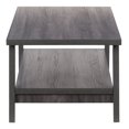 thumbnail image 3 of CorLiving Hollywood Mid-Century Modern Dark Grey Engineered Wood Two-Tier Indoor Coffee Table, 3 of 8