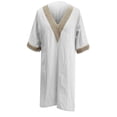 thumbnail image 5 of Weiqiqre Robes Fantaisie pour Femmes Offres Mode Femmes Été Décontracté Col en V Couleur Unie Robe à Manches Courtes, 5 of 5