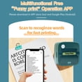 thumbnail image 2 of Riwcyla Pocket Printer Portable Thermal Instant Photo Printing Label Maker Machine BT Wireless Connect Compatible with Android or iOS APP Support Receipt Label Memo Sticker Notes Lists Scrapbook D, 2 of 6