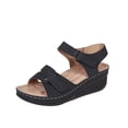 thumbnail image 2 of Dvkptbk Womens Flat Sandals Open Toe Slides Adjustable Slip On Slippers for Summer for Beach, Home, Indoor Outdoor Use - Summer, 2 of 7