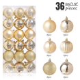 thumbnail image 2 of Christmas Ornaments 36-Pack Christmas Ball Ornaments With Strings  Shatterproof Plastic Christmas Bulbs  Hanging Decorations For  Tree  Holiday  Wedding  Party, 2 of 6