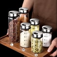 thumbnail image 2 of 300mL Glass Seasoning Jar With Scale 4 Outlets Spice jars Kitchen Chili Pepper Powder Sprinkling Jar Barbecue Salt Shaker Container, 2 of 7