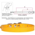thumbnail image 3 of Faux Leather Collar Metal Buckle Pet Collar Adjustable Pet Collar for Small Dogs, 3 of 10