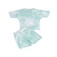 thumbnail image 2 of EIMELI Ensemble T-Shirt et Short Ajusté Col Rond pour Filles Tout-Petits, 2 of 6
