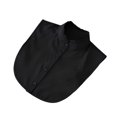 thumbnail image 1 of maskred Women Simple Design Solid Color False Collar Girls Formal Fake Half Shirt Decorative Detachable Lapel Accessory Black Stand, 1 of 1