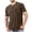 Brun, variante sur Lmnyox T-Shirt de Base à Manches Courtes et Col Rond pour Hommes, Chemises Classiques Mode d'Été, Couleur Unie, T-Shirt Décontracté avec Poche