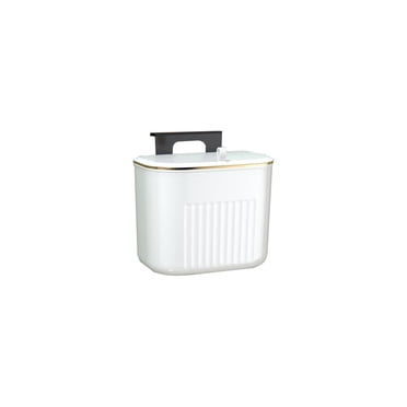 Wall-Mounted Kitchen Compost Bin with Lid, Compact Food Waste Collector for Countertops, Odor-Proof Design for Home and Office